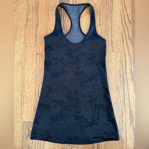 lululemon athletica Black Camo Tank Top